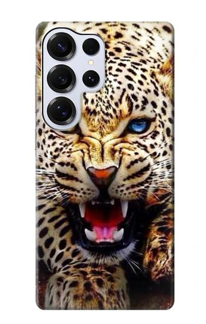 S1932 Blue Eyed Leopard Case For Samsung Galaxy S25 Ultra