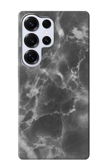 S2526 Black Marble Graphic Printed Case For Samsung Galaxy S25 Ultra