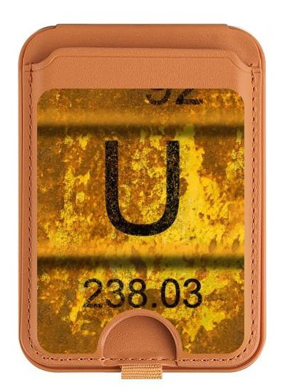 S2447 Nuclear Old Rusty Uranium Waste Barrel Magnetic Card Holder Wallet Stand with MagSafe for iPhone 16 15 14 13 Pro Max