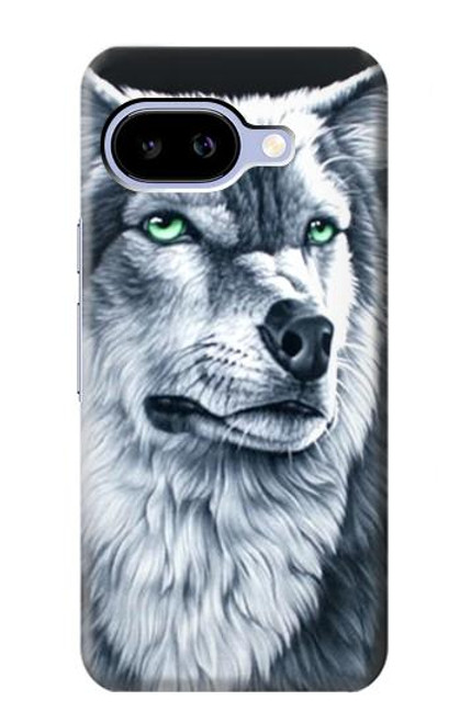 S0123 Grim White Wolf Case For Google Pixel 9a