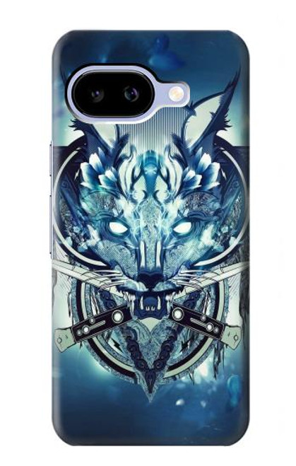 S1135 Wolf with knives Rock Case For Google Pixel 9a