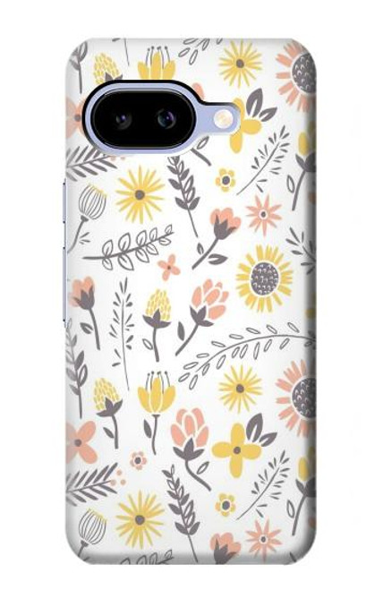 S2354 Pastel Flowers Pattern Case For Google Pixel 9a