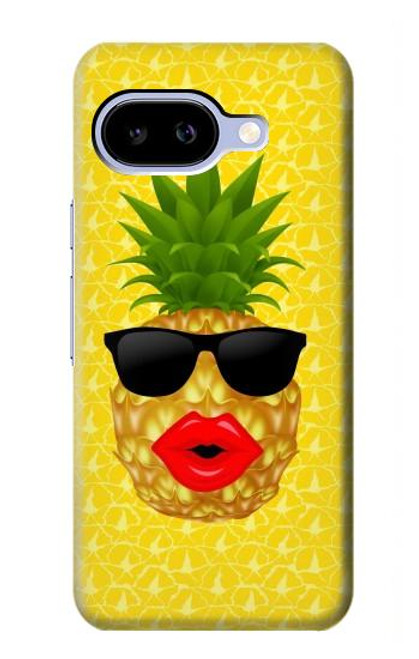 S2443 Funny Pineapple Sunglasses Kiss Case For Google Pixel 9a