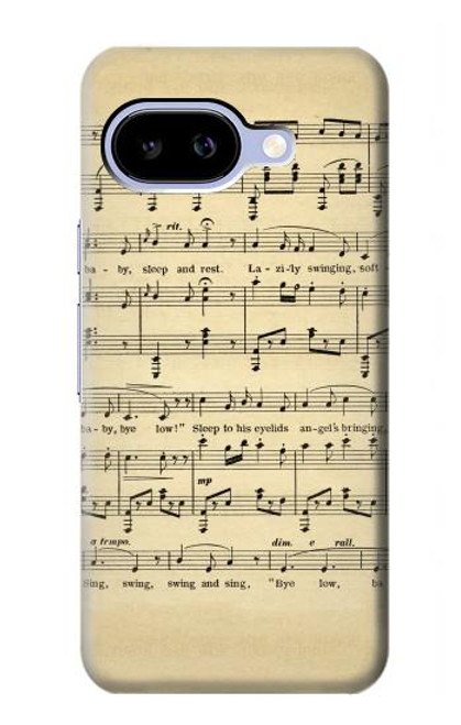 S2504 Vintage Music Sheet Case For Google Pixel 9a