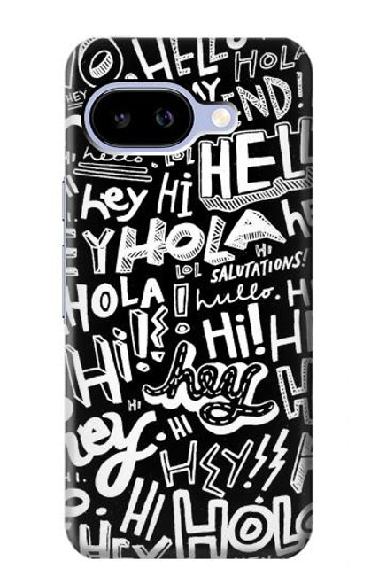 S2744 Hey Hi Hello Art Pattern Case For Google Pixel 9a