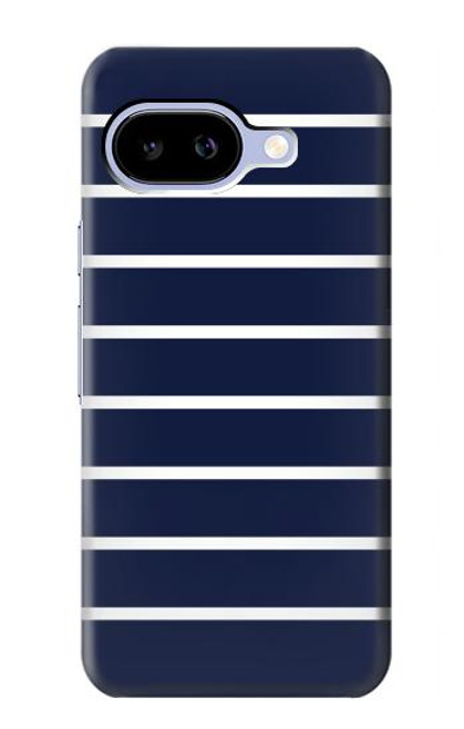 S2767 Navy White Striped Case For Google Pixel 9a