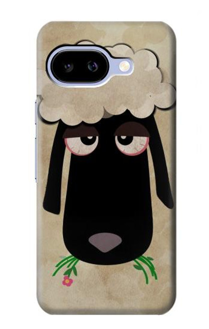 S2826 Cute Cartoon Unsleep Black Sheep Case For Google Pixel 9a
