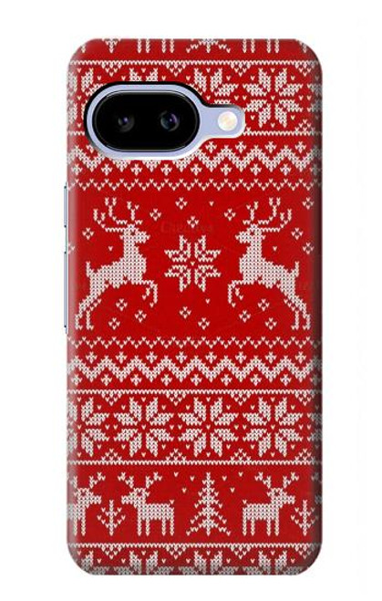 S2835 Christmas Reindeer Knitted Pattern Case For Google Pixel 9a