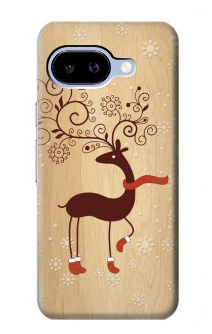 S3081 Wooden Raindeer Graphic Printed Case For Google Pixel 9a