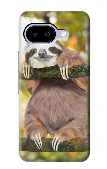 S3138 Cute Baby Sloth Paint Case For Google Pixel 9a