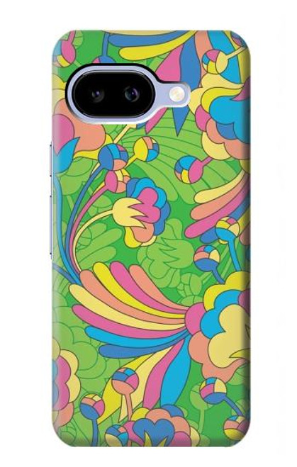S3273 Flower Line Art Pattern Case For Google Pixel 9a