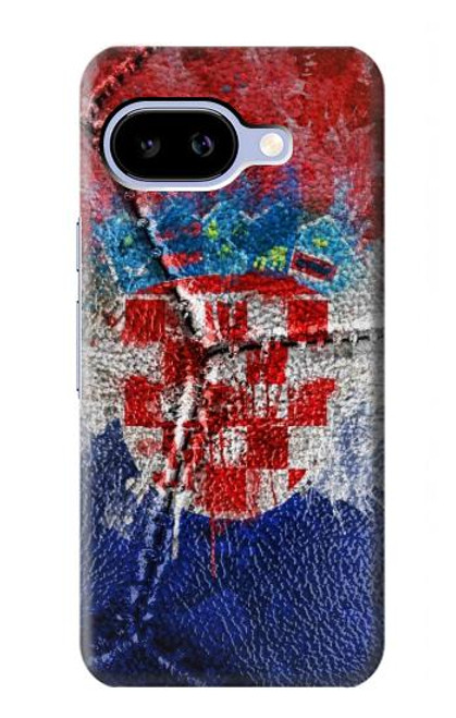S3313 Croatia Flag Vintage Football Graphic Case For Google Pixel 9a