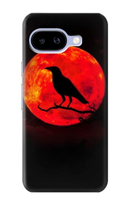 S3328 Crow Red Moon Case For Google Pixel 9a