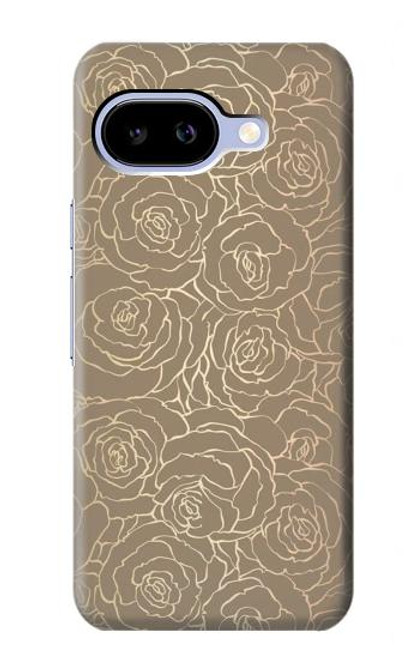 S3466 Gold Rose Pattern Case For Google Pixel 9a