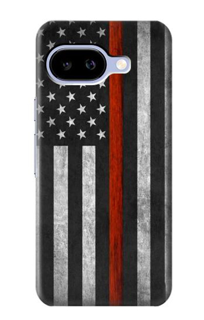 S3472 Firefighter Thin Red Line Flag Case For Google Pixel 9a