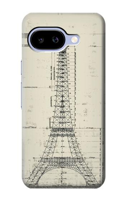 S3474 Eiffel Architectural Drawing Case For Google Pixel 9a
