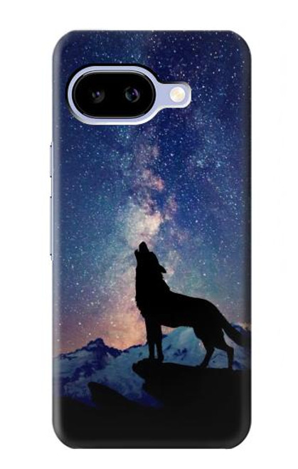 S3555 Wolf Howling Million Star Case For Google Pixel 9a