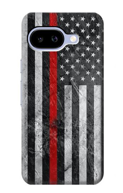 S3687 Firefighter Thin Red Line American Flag Case For Google Pixel 9a