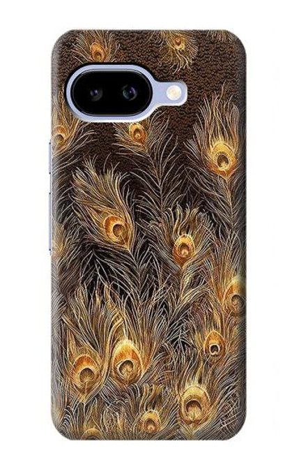 S3691 Gold Peacock Feather Case For Google Pixel 9a