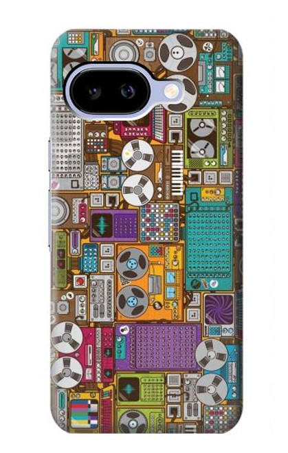 S3879 Retro Music Doodle Case For Google Pixel 9a