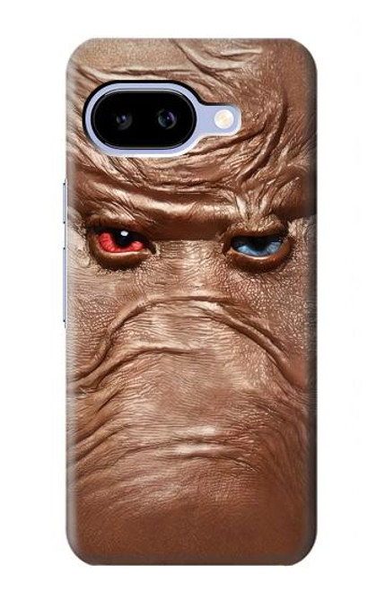S3940 Leather Mad Face Graphic Paint Case For Google Pixel 9a