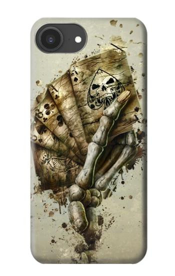 S0550 Skull Card Poker Case For iPhone 16e, 17e