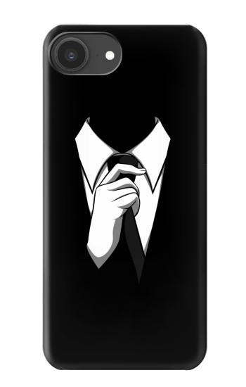 S1591 Anonymous Man in Black Suit Case For iPhone 16e, 17e