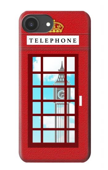 S2059 England British Telephone Box Minimalist Case For iPhone 16e, 17e