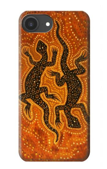 S2901 Lizard Aboriginal Art Case For iPhone 16e, 17e