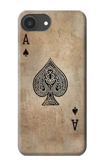 S2928 Vintage Spades Ace Card Case For iPhone 16e, 17e