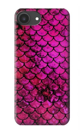 S3051 Pink Mermaid Fish Scale Case For iPhone 16e, 17e
