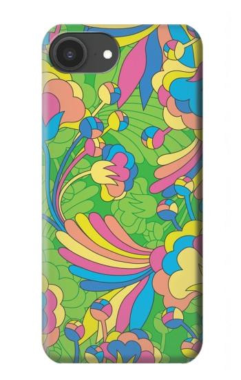 S3273 Flower Line Art Pattern Case For iPhone 16e, 17e