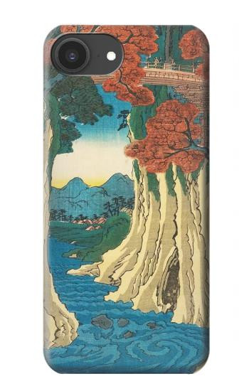 S3348 Utagawa Hiroshige The Monkey Bridge Case For iPhone 16e, 17e