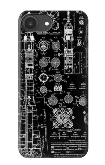 S3436 Apollo Blue Print Case For iPhone 16e, 17e