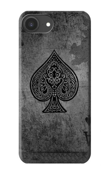 S3446 Black Ace Spade Case For iPhone 16e, 17e