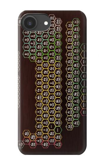 S3544 Neon Honeycomb Periodic Table Case For iPhone 16e, 17e