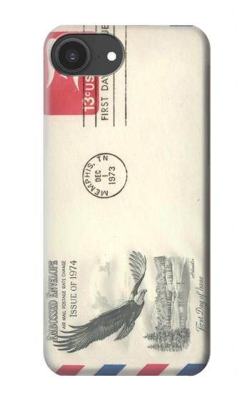 S3551 Vintage Airmail Envelope Art Case For iPhone 16e, 17e