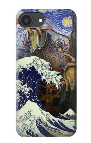 S3851 World of Art Van Gogh Hokusai Da Vinci Case For iPhone 16e, 17e