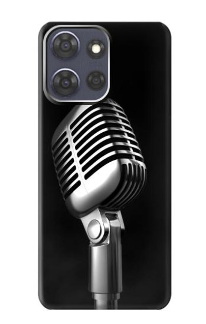 S1672 Retro Microphone Jazz Music Case For Motorola Moto G Power (2025)