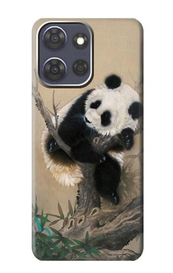 S2210 Panda Fluffy Art Painting Case For Motorola Moto G Power (2025)