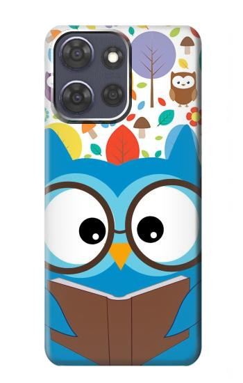 S2521 Cute Nerd Owl Cartoon Case For Motorola Moto G Power (2025,2026)