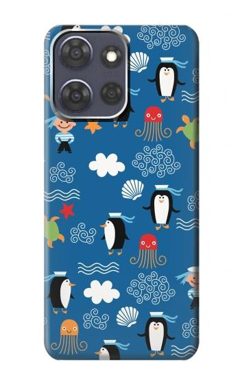 S2572 Marine Penguin Pattern Case For Motorola Moto G Power (2025,2026)