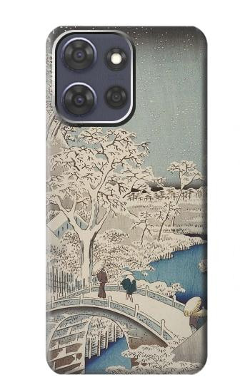 S3350 Utagawa Hiroshige Drum Bridge Yuhi Hill in Meguro Case For Motorola Moto G Power (2025,2026)