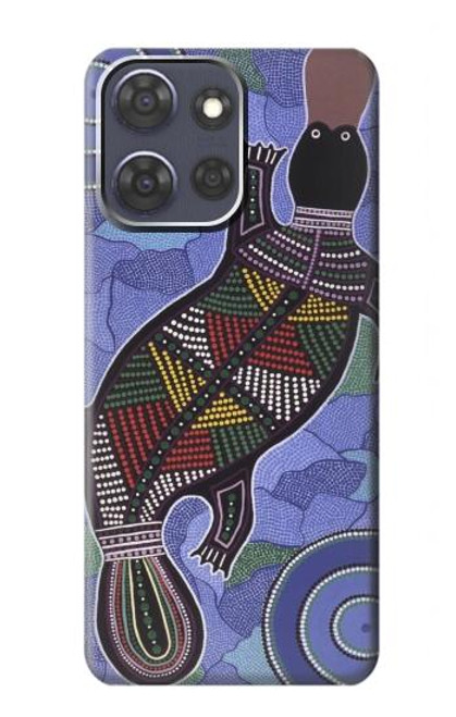 S3387 Platypus Australian Aboriginal Art Case For Motorola Moto G Power (2025)