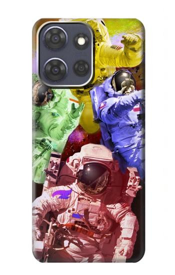 S3914 Colorful Nebula Astronaut Suit Galaxy Case For Motorola Moto G Power (2025,2026)