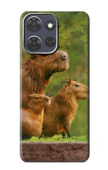 S3917 Capybara Family Giant Guinea Pig Case For Motorola Moto G Power (2025,2026)