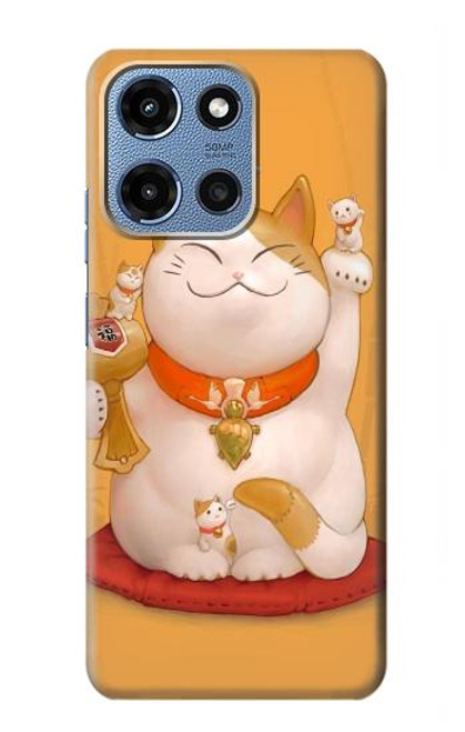 S1217 Maneki Neko Lucky Cat Case For Motorola Moto G 5G (2025)