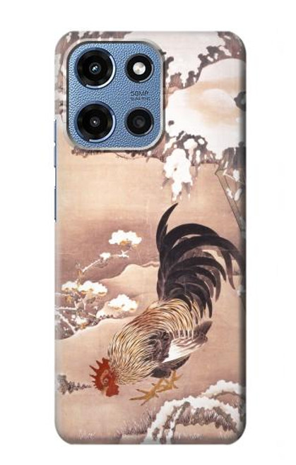 S1332 Ito Jakuchu Rooster Case For Motorola Moto G 5G (2025)