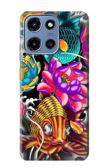 S1630 Fish Japanese Oriental Tattoo Case For Motorola Moto G 5G (2025)