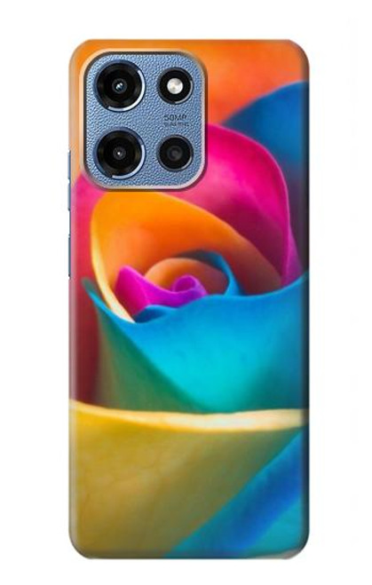 S1671 Rainbow Colorful Rose Case For Motorola Moto G 5G (2025)